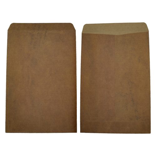 brun vintage konvolut med print